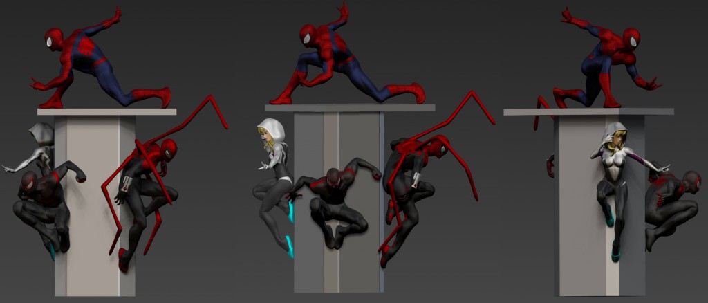 spider verse diorama