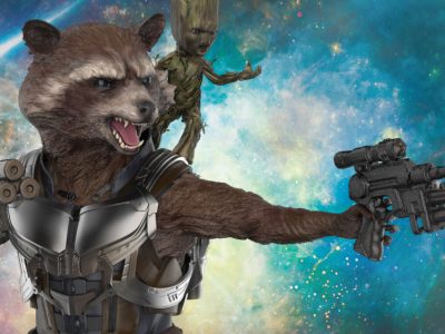 Rocket Raccoon statue