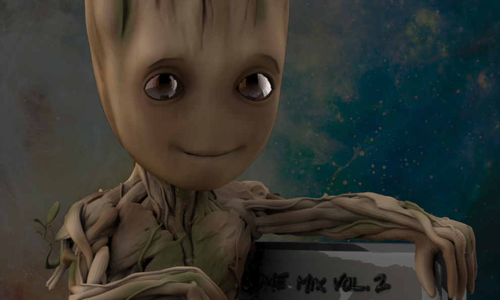 Baby Groot & mixtape bust bank