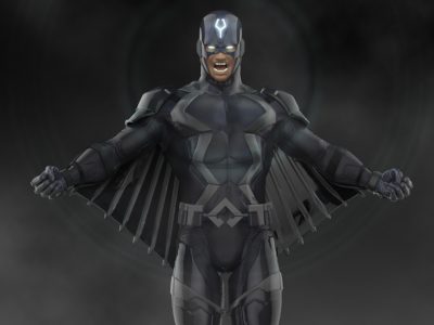 Black Bolt statue