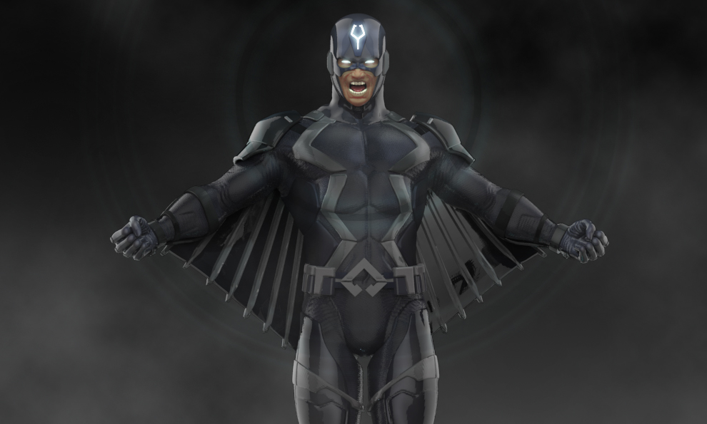 Black Bolt statue