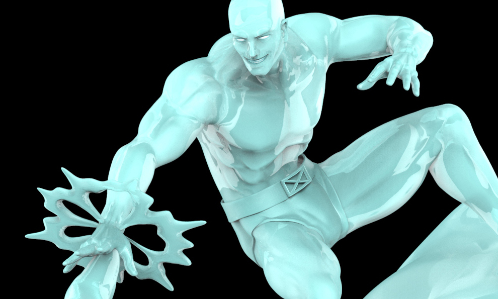 Iceman statue